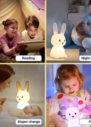 Cute Rabbit Touch Sensor LED Night Light