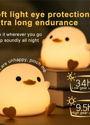 LED Night light Cute Duck Lamp