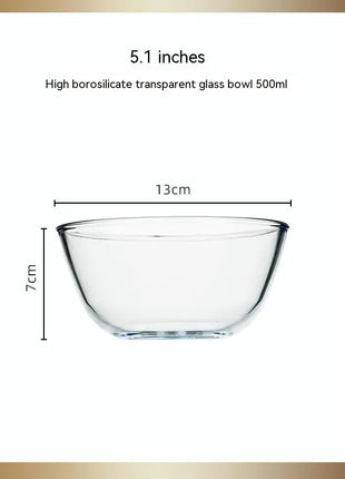 Transparent Glass Large Salad Bowl – Elegant & Versatile Dining