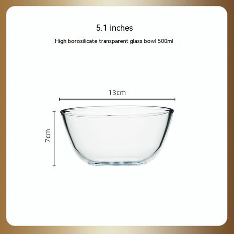 Transparent Glass Large Salad Bowl – Elegant & Versatile Dining