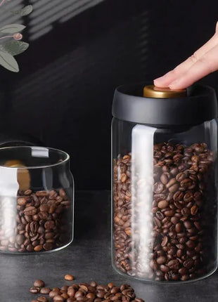 Vacuum Sealed Glass Storage Jar Set