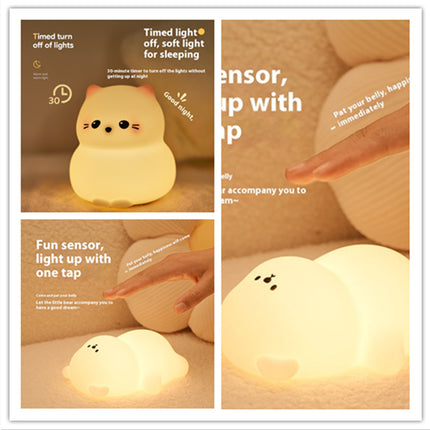 Colorful Timing Atmosphere Silicone Light - USB Rechargeable LED