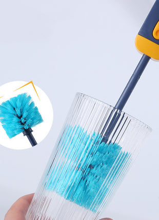 4 In 1 Bottle Gap Cleaner Brush Multifunctional Cup Cleaning Brushes Water Bottles Clean Tool Mini Silicone U-shaped Brush Kitchen Gadgets