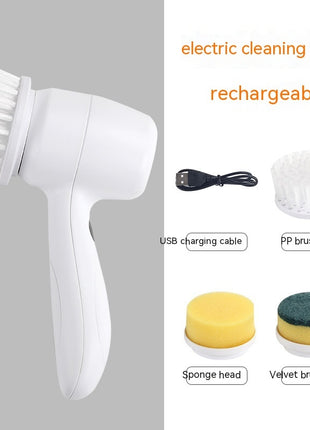 Electric Cleaning Brush 4 In 1 Spinning Scrubber Handheld Electric Cordless Cleaning Brush Portable