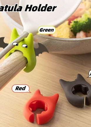 Multifunctional Spatula Holder Silicone Anti-overflow Spoon Holder Cooking Pot Anti-scalding Clip Kitchen Gadgets