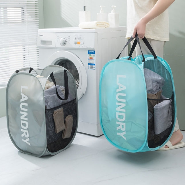 FoldEase™ Pop-Up Mesh Laundry Basket