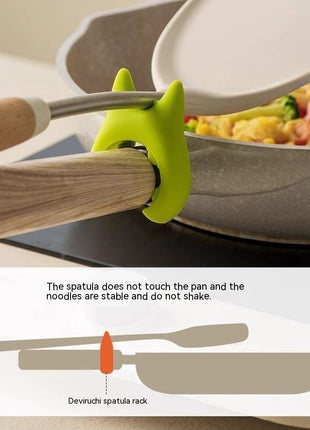 Multifunctional Spatula Holder Silicone Anti-overflow Spoon Holder Cooking Pot Anti-scalding Clip Kitchen Gadgets