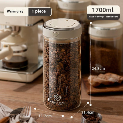Vacuum Sealed Coffee Bean Storage Jar Container