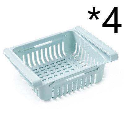 Refrigerator Storage Basket Stretchable Multifunction Kitchen Refrigerat