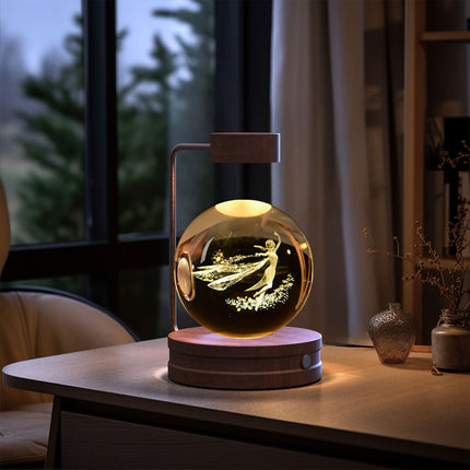 Cosmic Dinosaur Crystal Ball USB Night Light Lamp