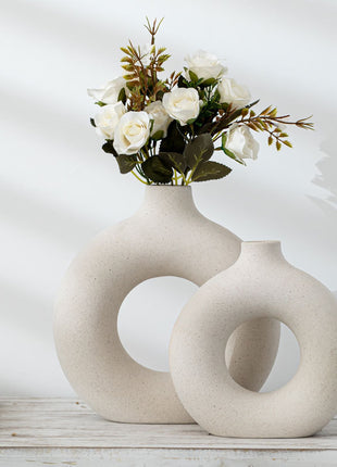 New Style Biscuit Vase Frosted Particle Flower Arranging Device