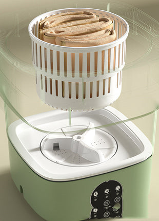Mini Foldable Washing Machine Portable Mini Socks Underwear Panties Washing Machine Big Capacity 3 Models With Spinning Dry Gadgets
