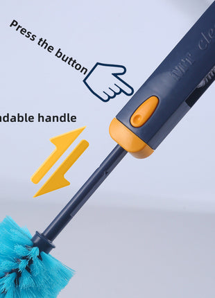4 In 1 Bottle Gap Cleaner Brush Multifunctional Cup Cleaning Brushes Water Bottles Clean Tool Mini Silicone U-shaped Brush Kitchen Gadgets