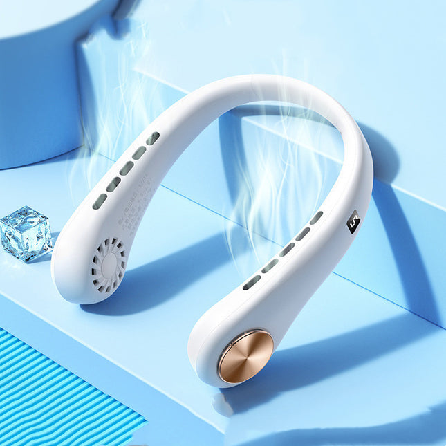 Portable Rechargeable Bladeless Mini Neck Fan Cooler