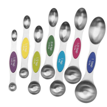 Stainless Steel Magnetic Double Head Measuring Spoon Set