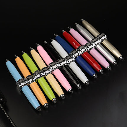 Multi-Function LED Metal Ballpoint Pen for Writing