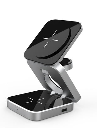 Magnetic 3-in-1 Wireless Charging Station – Foldable Charger