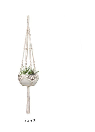 4 Pack - Macrame Hanging Baskets