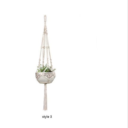 4 Pack - Macrame Hanging Baskets