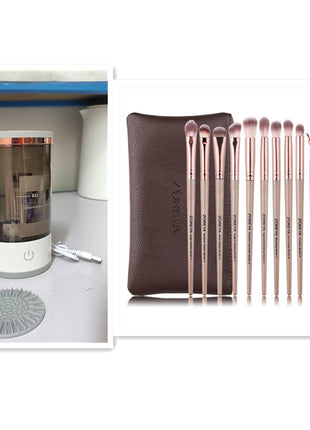 Women Eye Shadow Brush Cleaning Tool Portable Electric Makeup Brush Cleaner Machine With USB Charging Automatic Cosmetic Brush