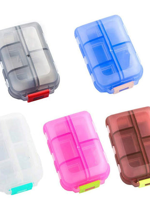 Travel Pill Case – 10-Compartment Vitamin & Medicine Storage Box