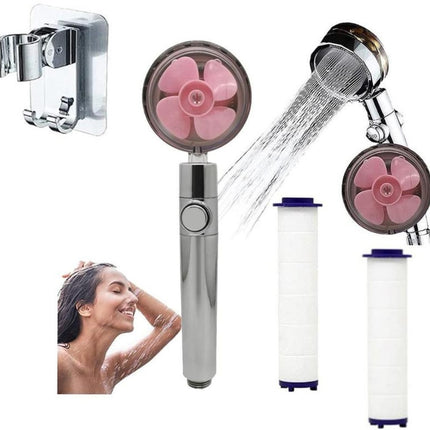 High Pressure Handheld Shower Head with Stop Button