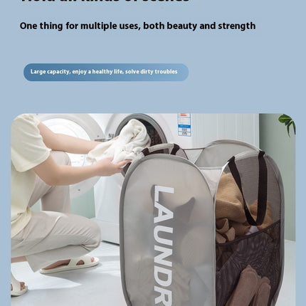 FoldEase™ Pop-Up Mesh Laundry Basket
