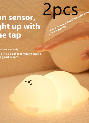 USB Rechargeable LED Colorful Timing Atmosphere Silicone Light