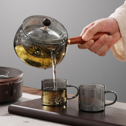 Heat-Resistant Glass Teapot with Infuser and Handle