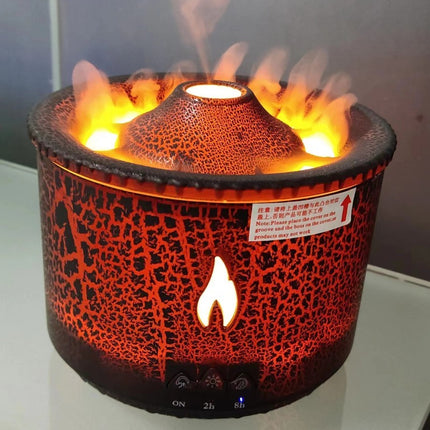 LavaGlow™ Ultrasonic Volcano Flame Aromatherapy Humidifier