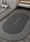 Dark Grey / Oval / 40x60cm