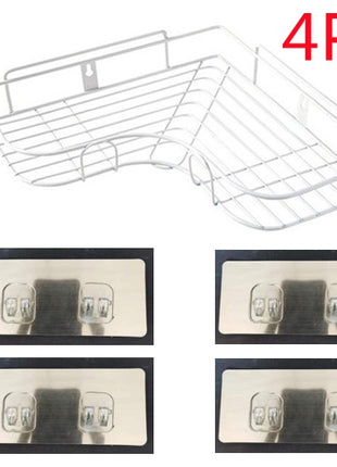 Punch-Free Wall Mount Tripod Shelf for Bathroom & Kitchen