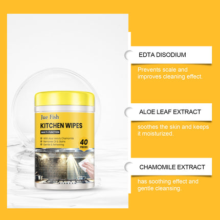 Multifunctional Kitchen Wipes for Countertop and Stove