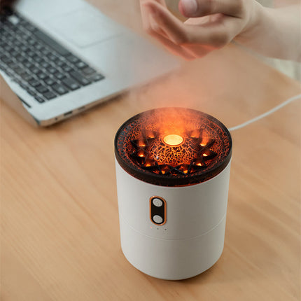 LavaGlow™ Ultrasonic Volcano Flame Aromatherapy Humidifier
