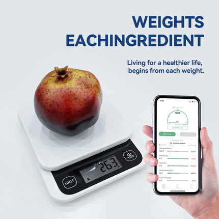 Digital Kitchen Scale with Nutrition Calculator and App