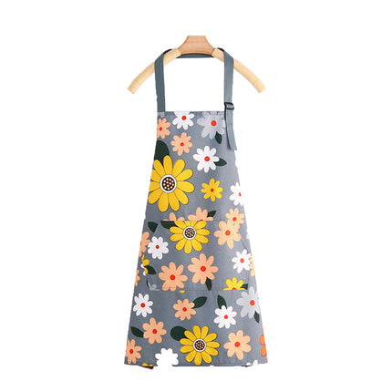 Printed Halter Neck Kitchen Apron with Stain Protection