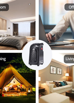 Winter Air Heater Fan Heater Electric Home Heaters Mini Room Air Wall Heater Ceramic Heating Warmer Fan For Home Office Camping