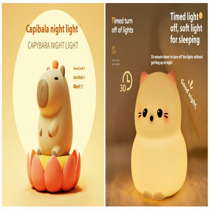 Colorful Timing Atmosphere Silicone Light - USB Rechargeable LED