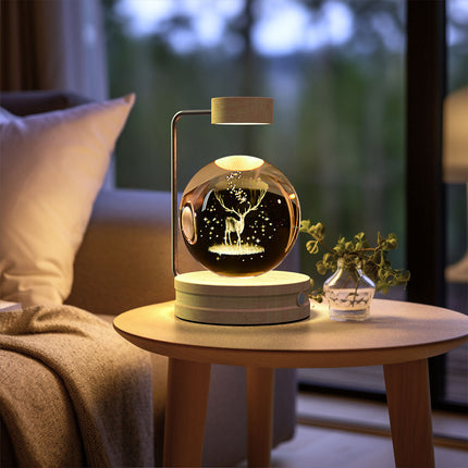 Cosmic Dinosaur Crystal Ball USB Night Light Lamp