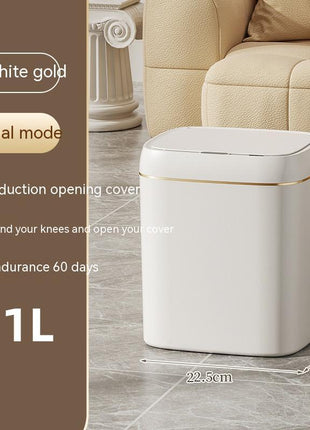 Smart Trash Can With Lid For Bedroom And Living Room Kitchen Storage Box Trash Can Induction Small Car Box Automatic Smart Dustbin Smart Trash Bin