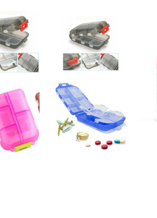 Travel Pill Case – 10-Compartment Vitamin & Medicine Storage Box