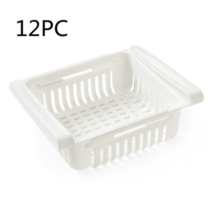 Refrigerator Storage Basket Stretchable Multifunction Kitchen Refrigerat