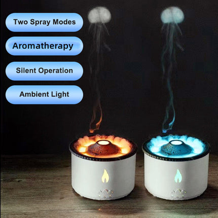 LavaGlow™ Ultrasonic Volcano Flame Aromatherapy Humidifier