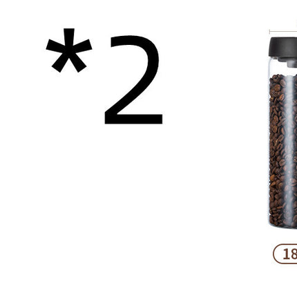 Glass Storage Jar for Coffee and Nuts Vacuum Sealed