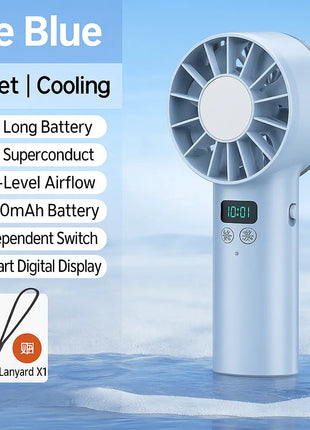 Portable USB Rechargeable Handheld Fan