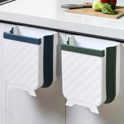 Foldable Wall-Mounted Kitchen Trash Bin for Home Use