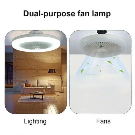 Cool Breeze Ceiling Fan Light — Soft Glow Bedside Light