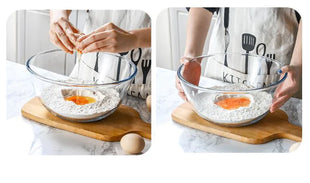 Transparent Glass Large Salad Bowl – Elegant & Versatile Dining