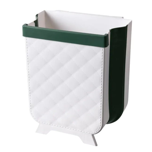 Foldable Wall-Mounted Kitchen Trash Bin for Home Use