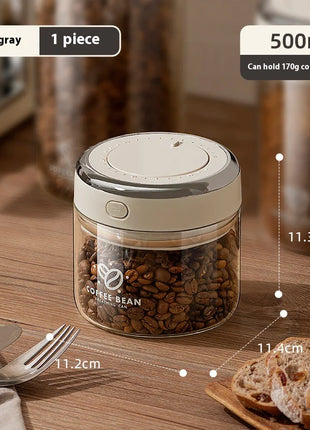 Vacuum-Sealed Coffee Bean Storage Canister